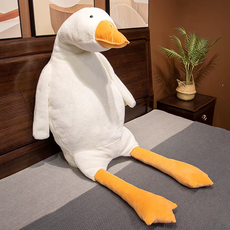 Giant Goose Plush Pillow – Super Soft 160cm White Duck Stuffed Toy