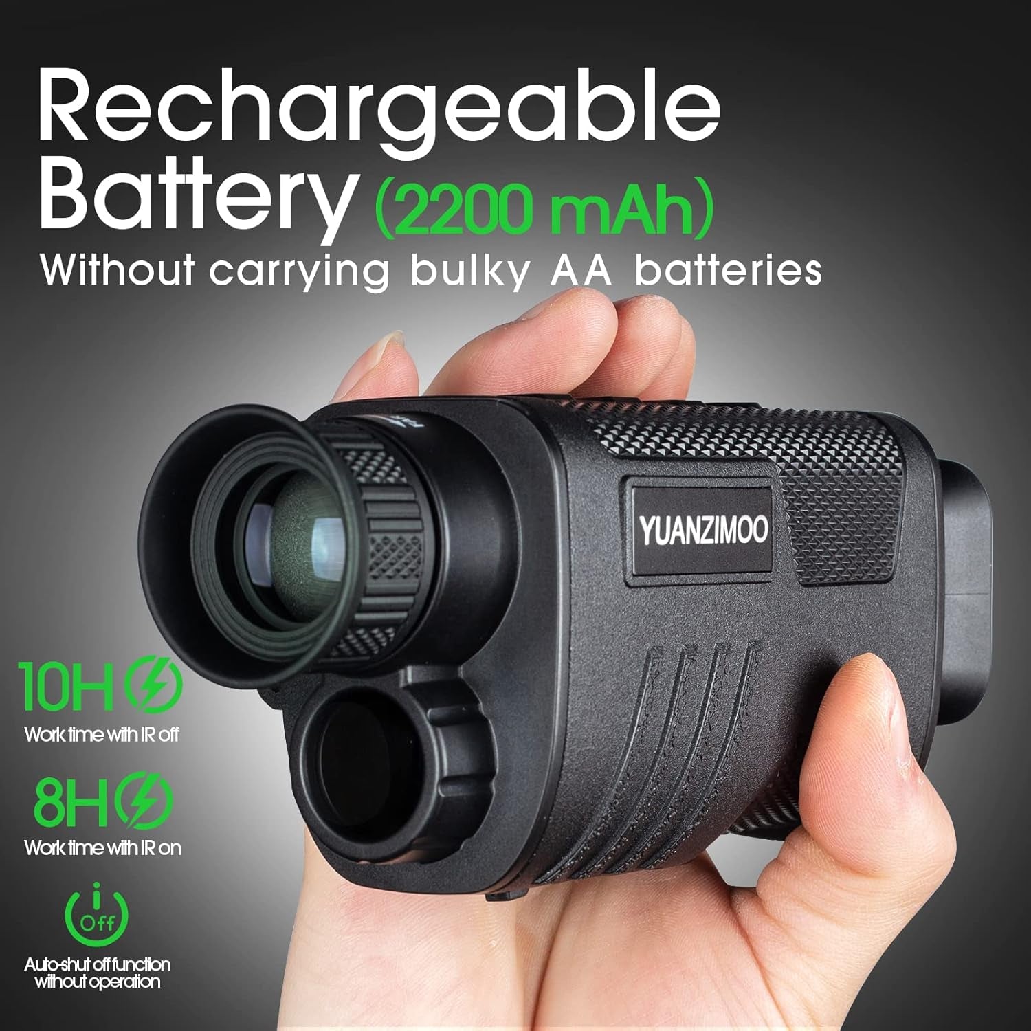 Digital Night Vision Monocular – Infrared Monocular Telescope with 8X Zoom, Rechargeable 2000mAh Battery, Tripod, 32GB SD Card & Card Reader for Hunting, Camping and Night Observation